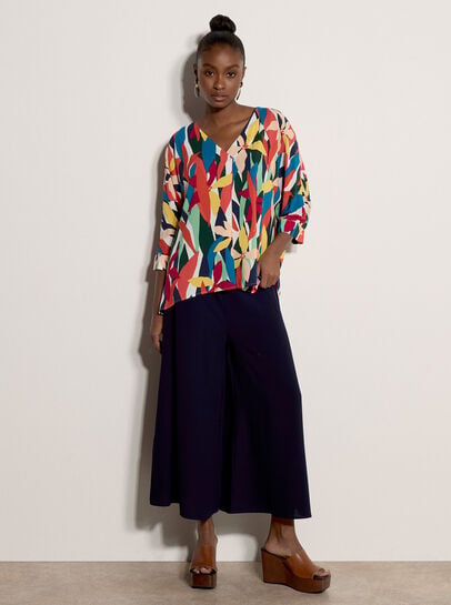 Colour Block Woven Blouse
