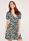 Ditsy Floral Dress, Green, large