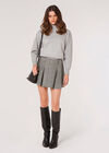 Oversized Mockneck Jumper, Grey, large