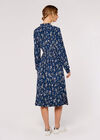 Meadow Floral  Midi Dress, Navy, large