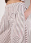 Stripe Wide Leg Trousers, Stone, large