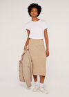 Ribbed Knit Skirt, Stone, large