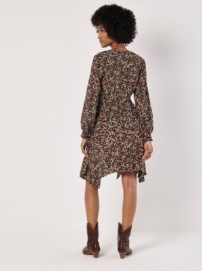 Ditsy Floral Smocked Mini Dress