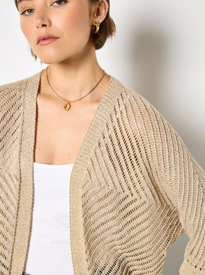 Knitted Open Cardigan