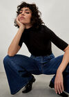 Zana Wide Leg Jeans, Blue, large