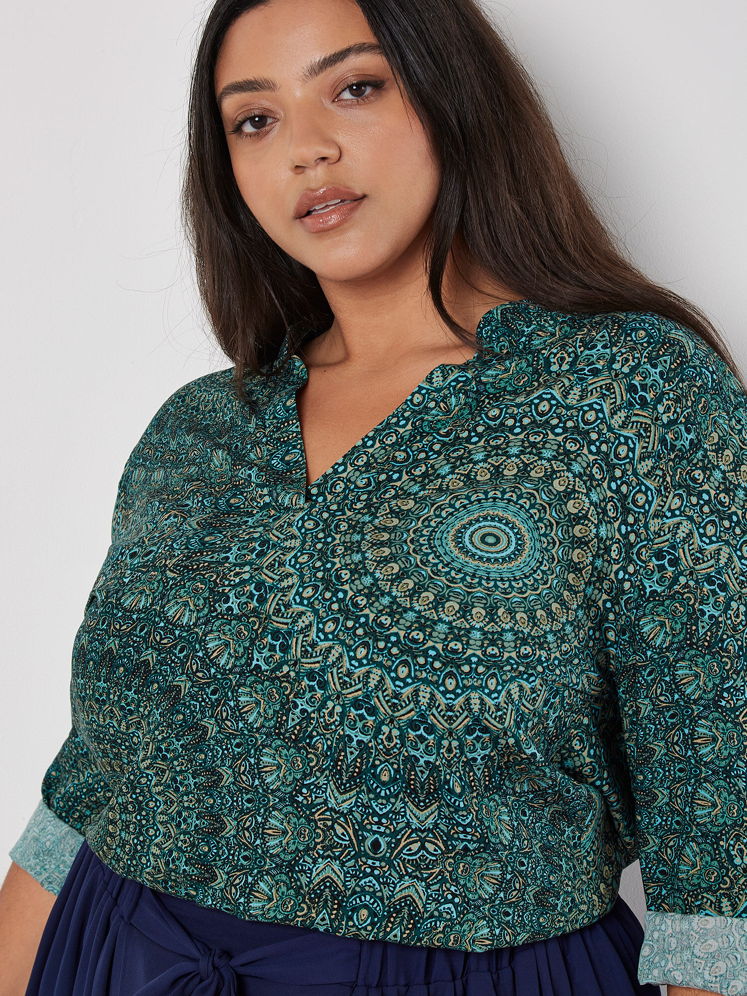 Haut Mandala Marocain Vetements Apricot