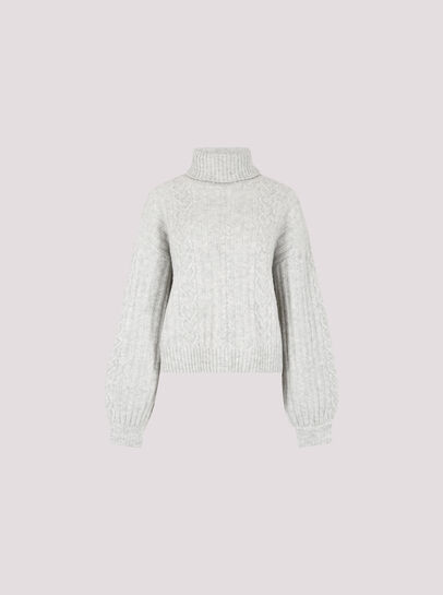Cable Knit Roll Neck Jumper