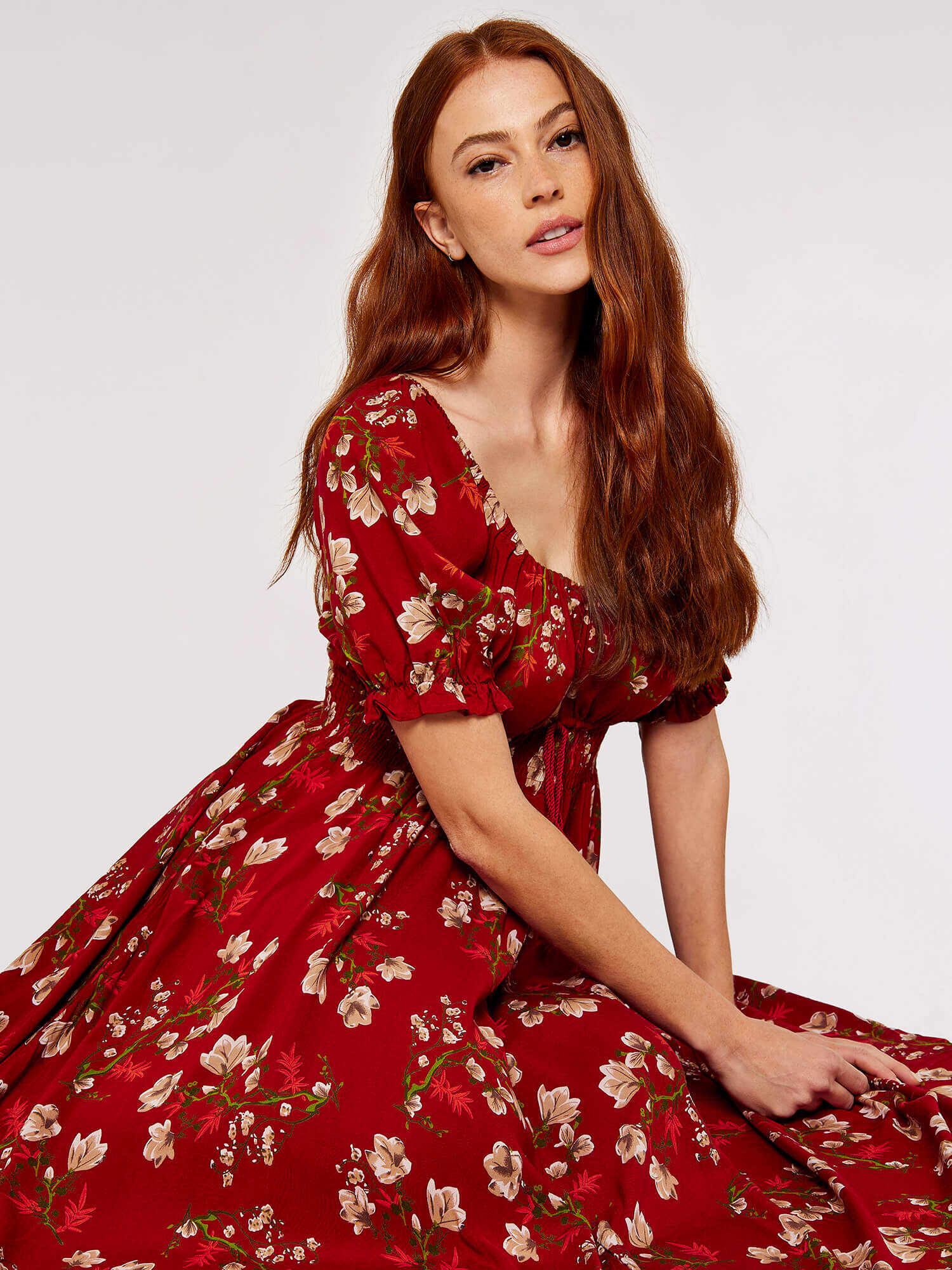 Blossom Bardot Maxi Dress