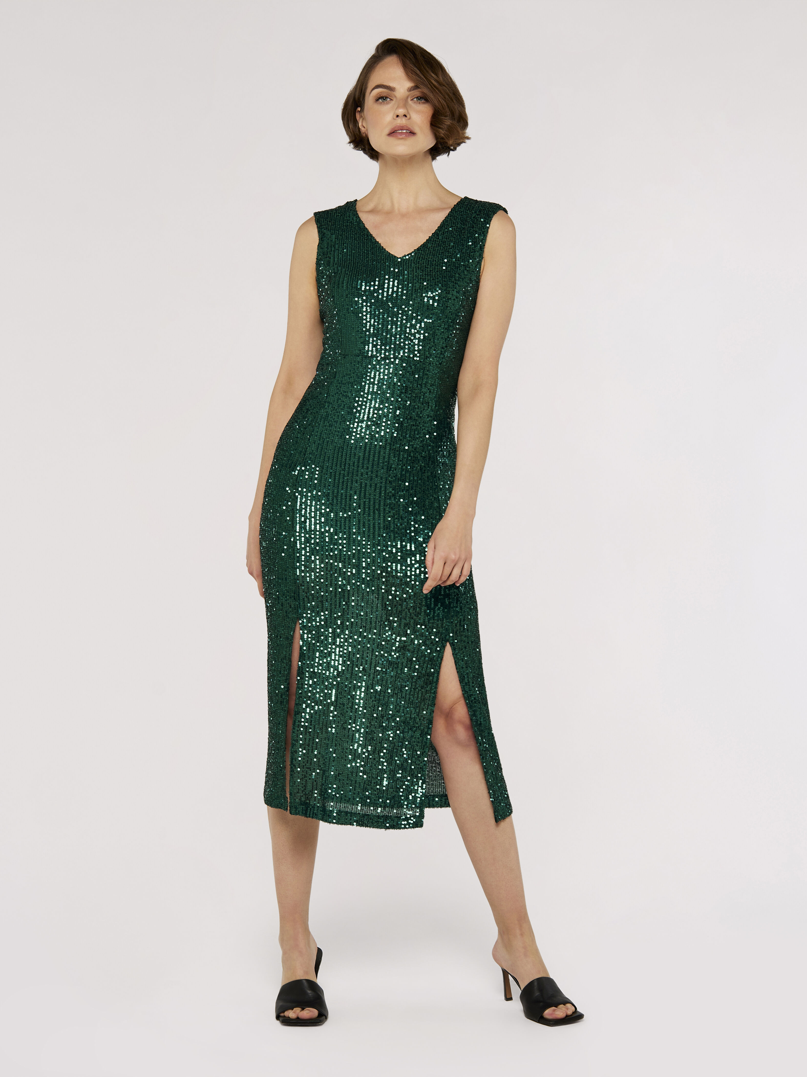 Split hem midi dress sale