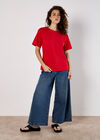 Modal Jersey Basic T-Shirt, Red, large