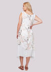 Curve Floral Butterfly Layer Dress, Cream, large