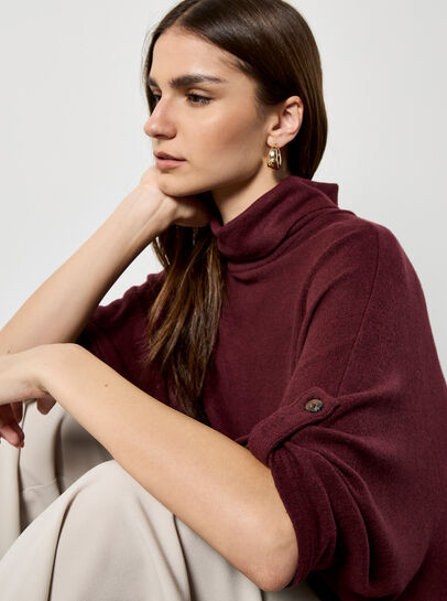 Soft Touch Roll Neck Top