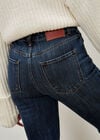 Lena Fit And Flare High Waist Jeans, Navy, large