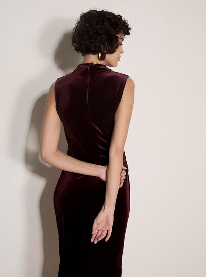 Velvet Bodycon Midaxi Dress