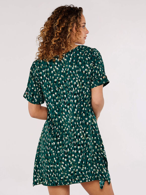 Brushstroke Tunic Top, Green, large