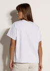 Gold Bee Embroidered T-Shirt, White, large