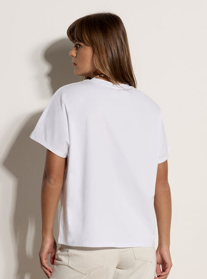Gold Bee Embroidered T-Shirt