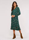 Meadow Floral  Midi Dress, Green, large
