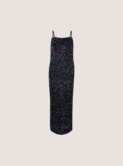Sequin Bodycon Cami Midi Dress