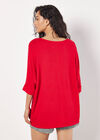 Soft Touch Batwing Top, Red, large