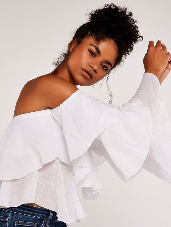Frill Top, White, large