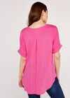 Side Button Top, Fuchsia, large