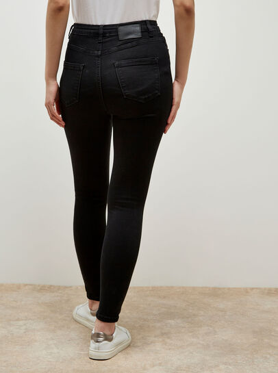 Anna Button Detail Skinny Jeans