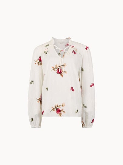 Floral Embroidered Blouse