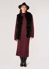 Soft Touch Faux Fur Gilet, Black, large