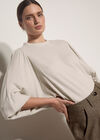 Soft Oversized Batwing Jumper, Stone, large