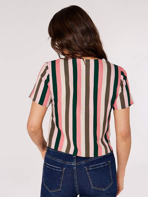 Vertical Stripes Co-Ord-Pink, , large