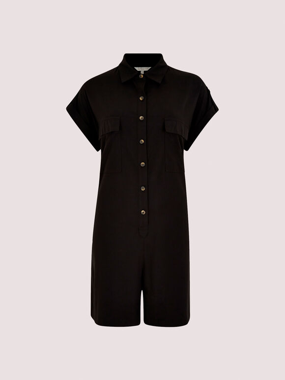 Utility Casa Playsuit, Black, large