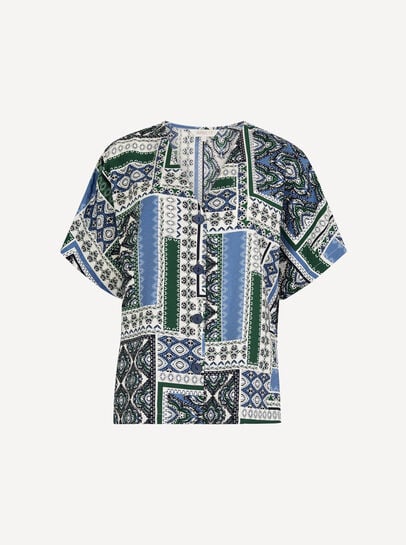 Folk Patchwork Blouse