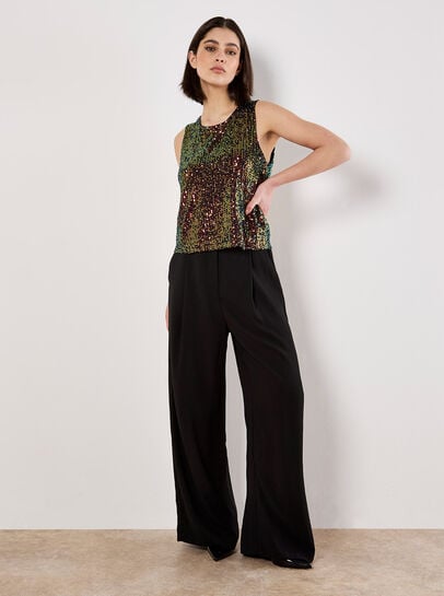 Sequin Shell Top