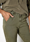 Freya Paper Bag Waist Crop Skinny Fit Jeans, Khaki, large