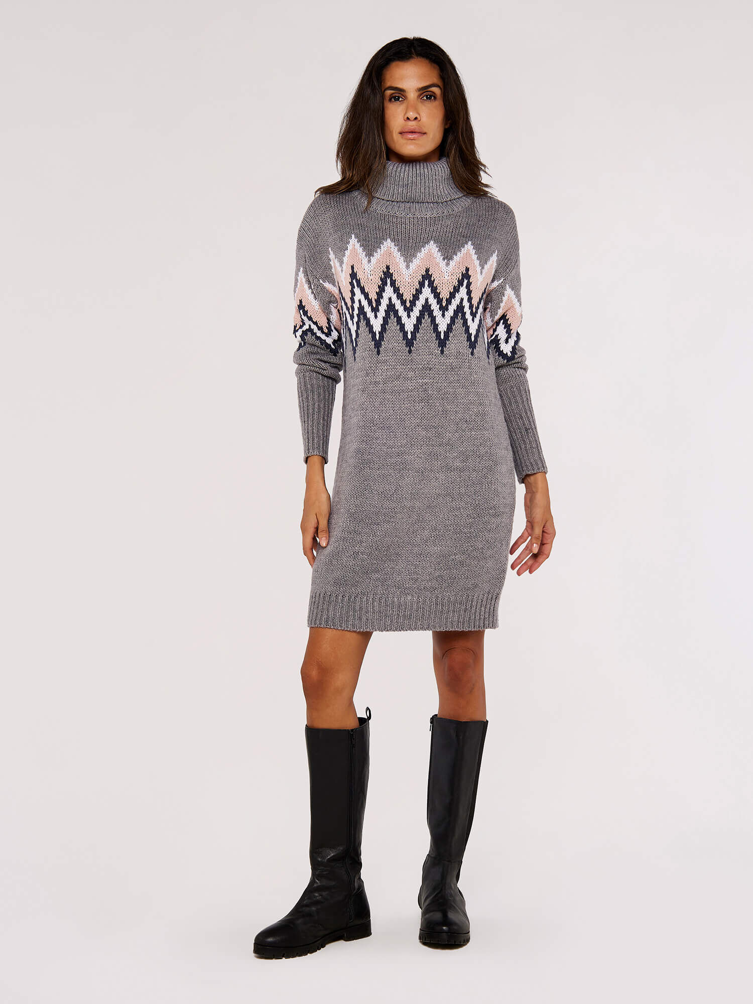 Chevron jumper dress discount