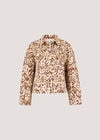 Ikat Denim Jacket, Rust, large