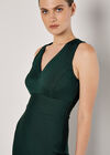 Bodycon Bandage Midi Dress, Green, large
