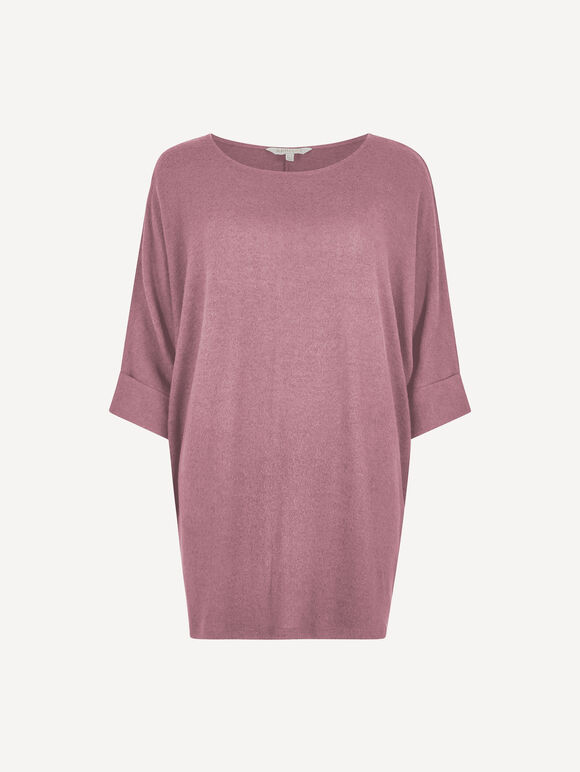 Soft Touch Batwing Top, Lilac, large
