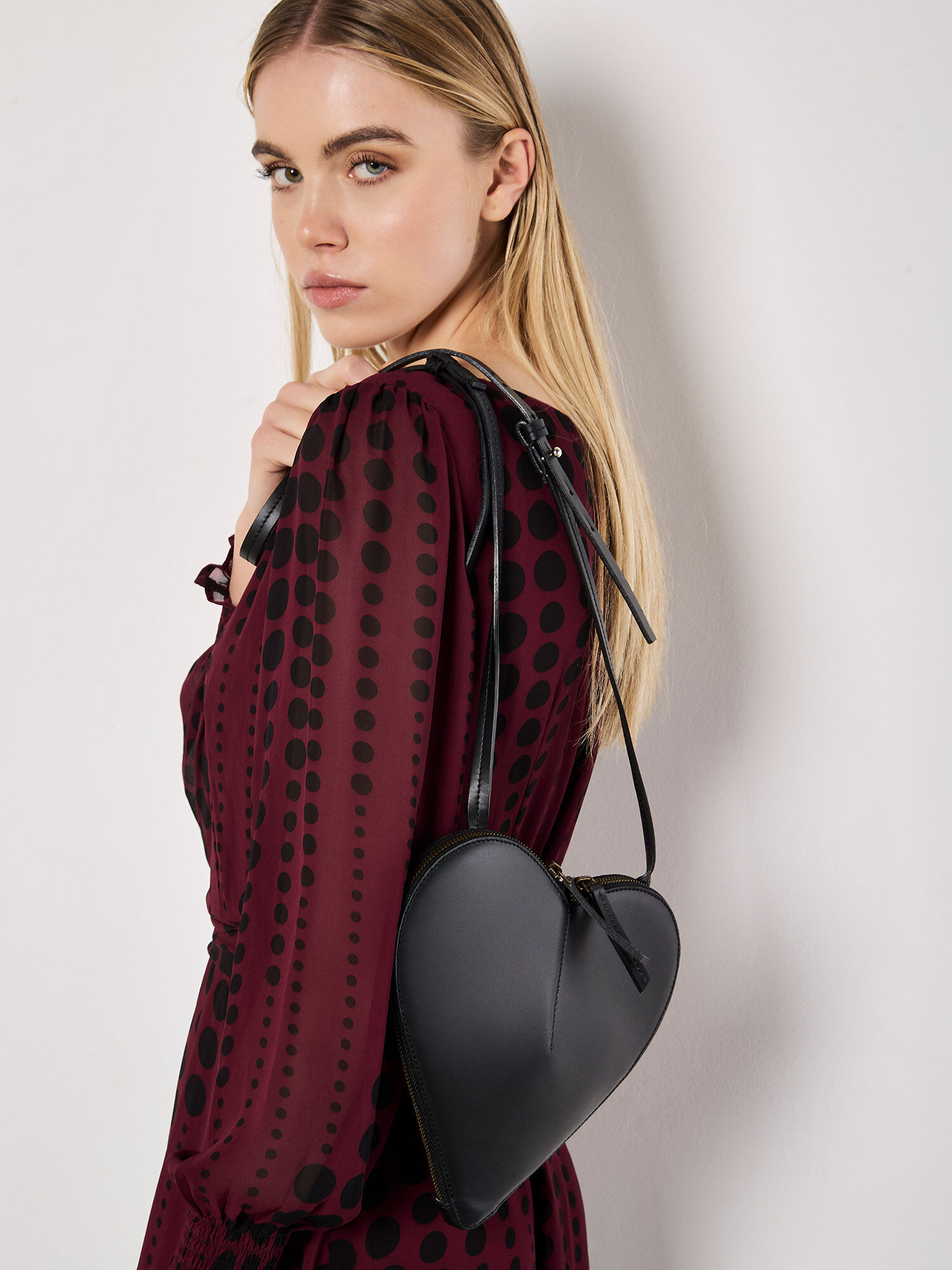 Lederherztasche | Apricot Kleidung
