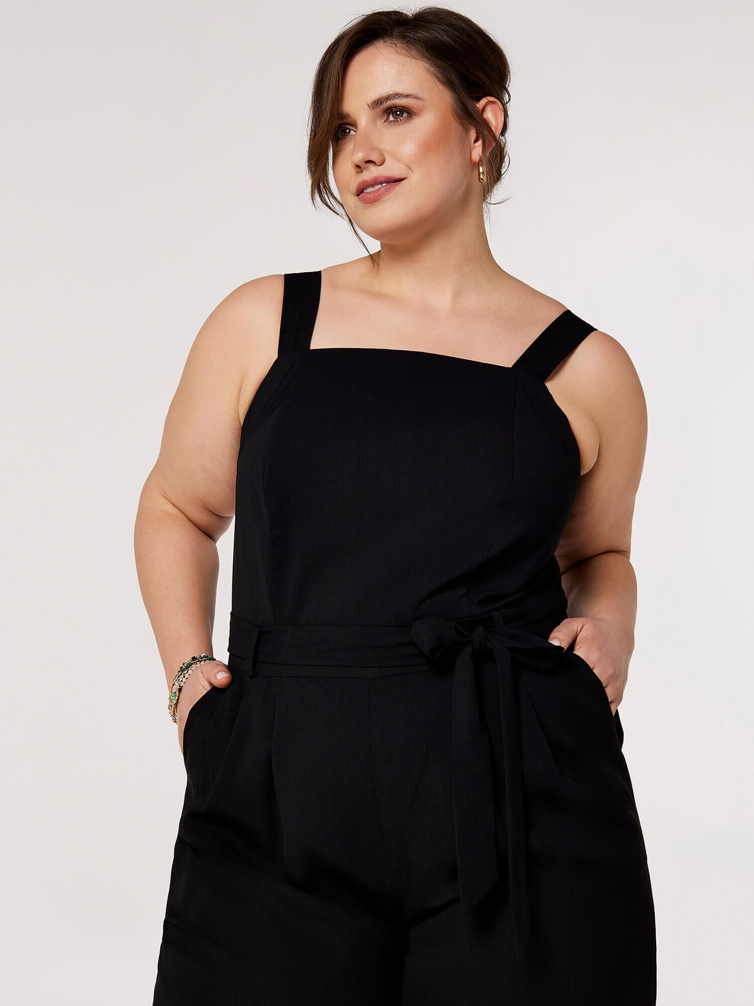 Curve dungaree dress top