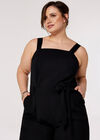 Curve Dungaree Jumpsuit, Black, large