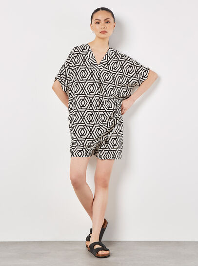 Geo Print Woven Shorts