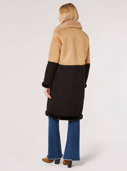 Reversible Suede Fur Coat