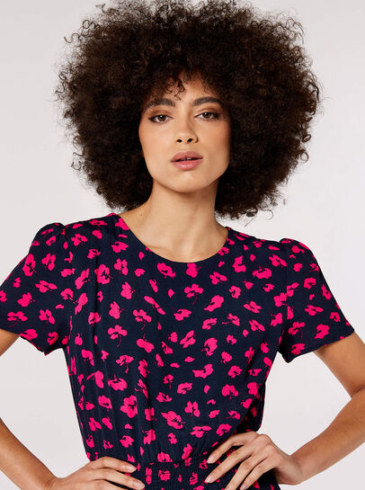 Floral Split Midi Dress