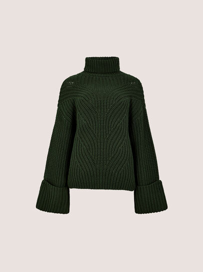 Chunky Knit Roll Neck Jumper