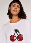 Cherry T-Shirt, Weiß, groß