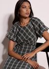 Check Print Midaxi Dress, Pine Green, large