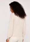 Embellished Pearl Jumper, Stone, large