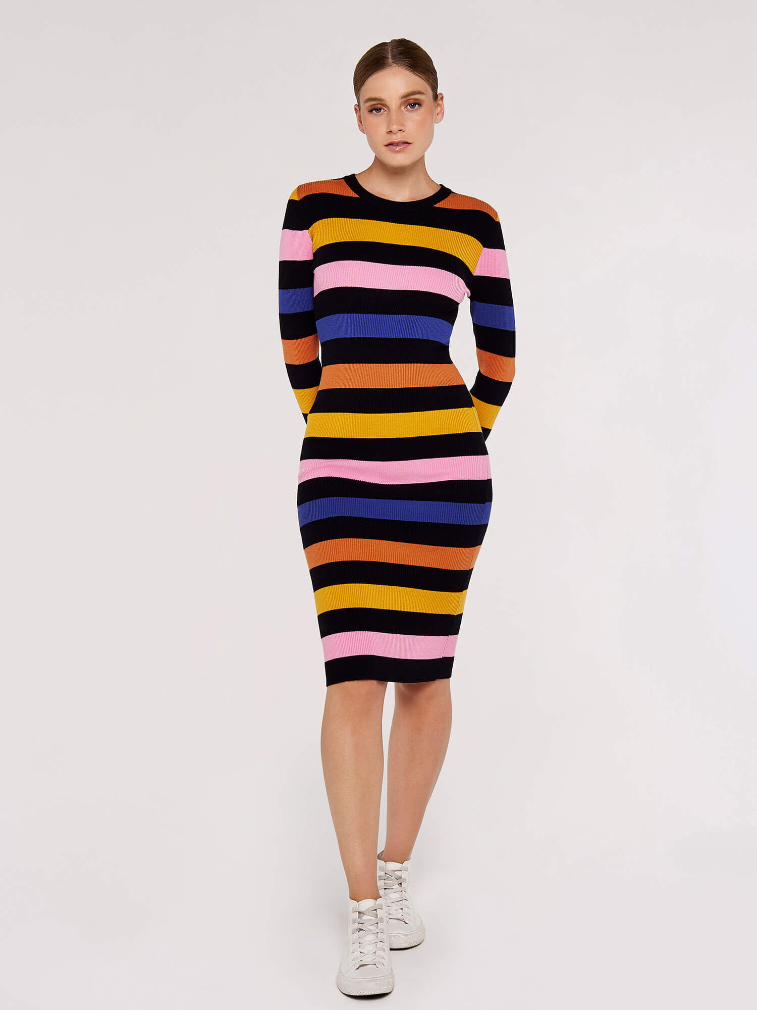 Striped knitted dress shop